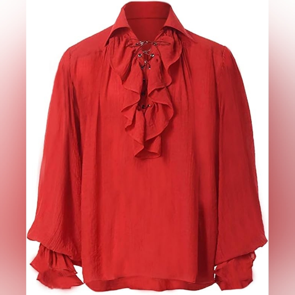 Men's Medieval Red Shirt